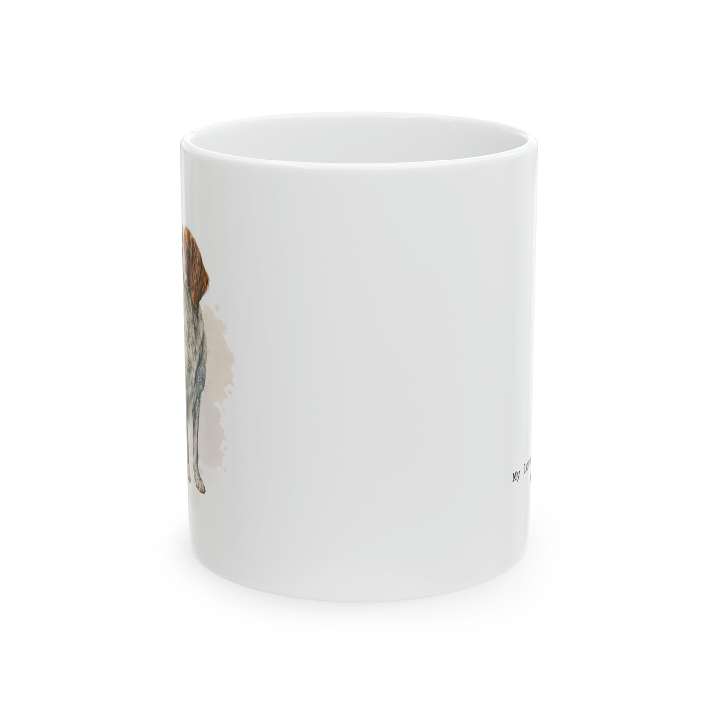 Brittany Spaniel "Love Language" | Ceramic Mug 11oz