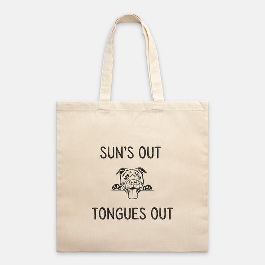 Sun's Out Tongues Out Tote Bag