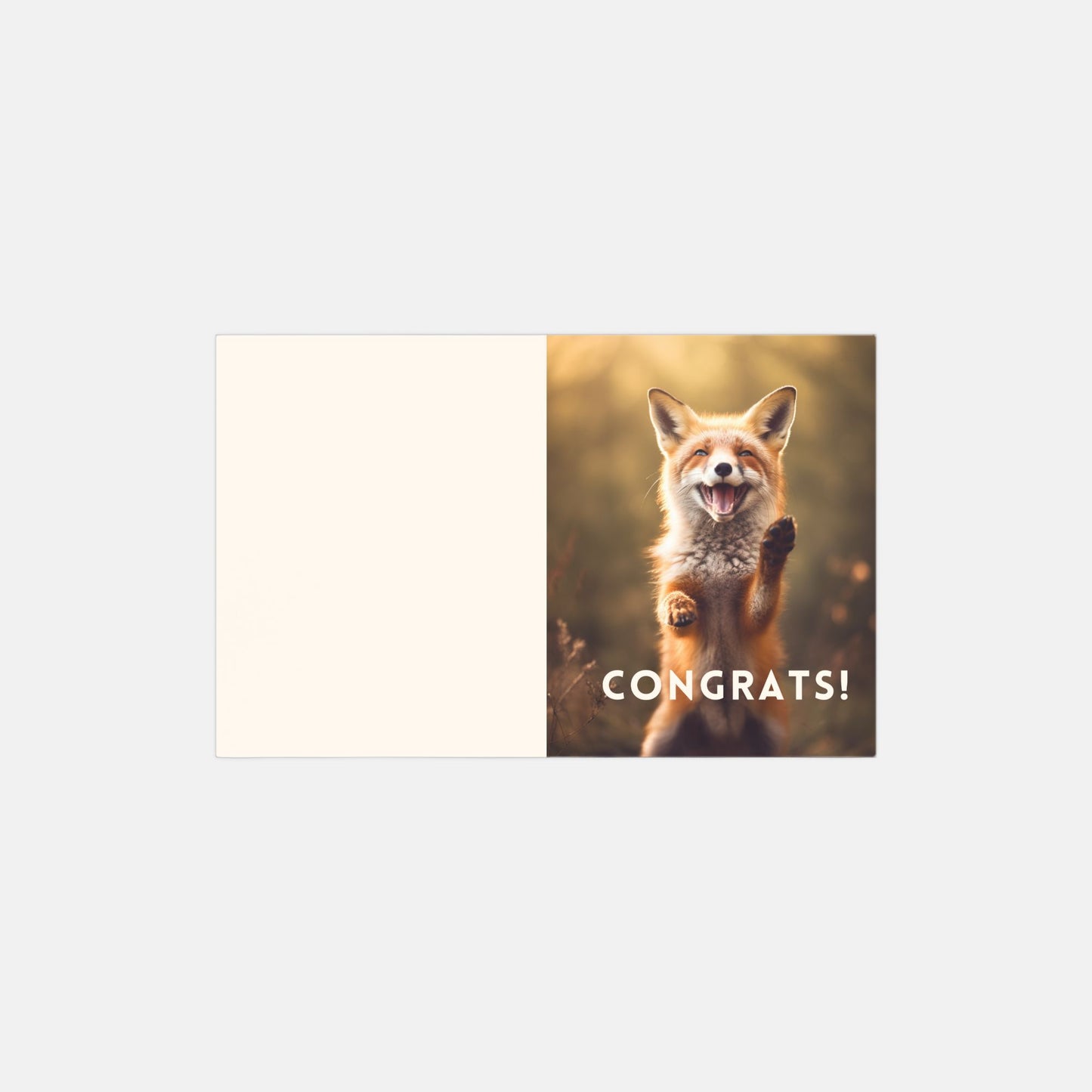Red Fox Congratulations Cards - 10 pack