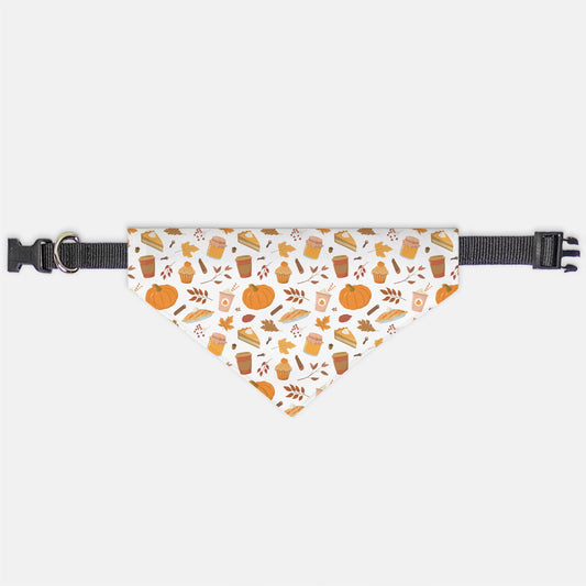 Fall Treats Collar Pet Bandana (Sm & Med)