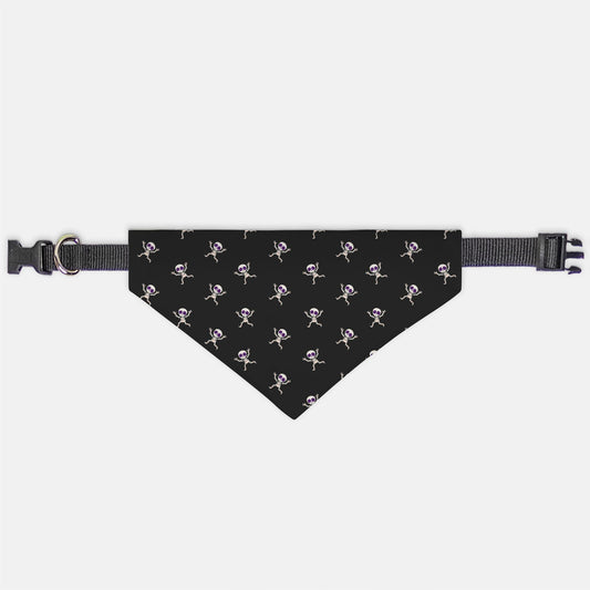 Skeletons Halloween Collar Pet Bandana (Sm & Med)