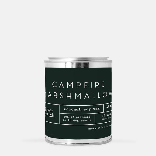 Campfire Marshmallow | Coconut Soy Candle Paint Can (Hand Poured 16 oz.)