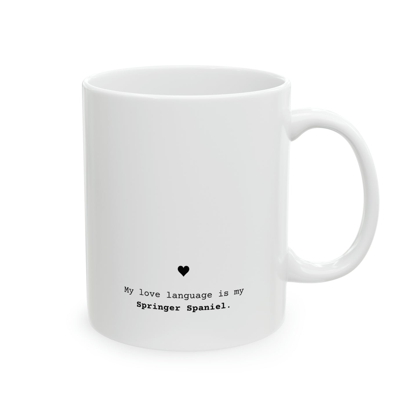 English Springer Spaniel "Love Language" | Ceramic Mug 11oz
