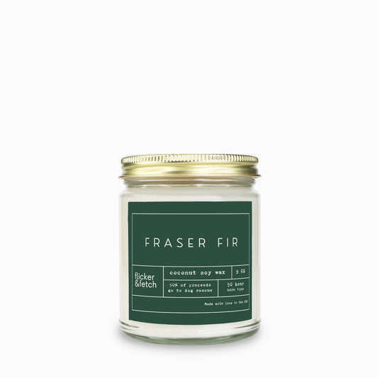 Fraser Fir | Coconut Wax Candle in Clear Jar 9oz