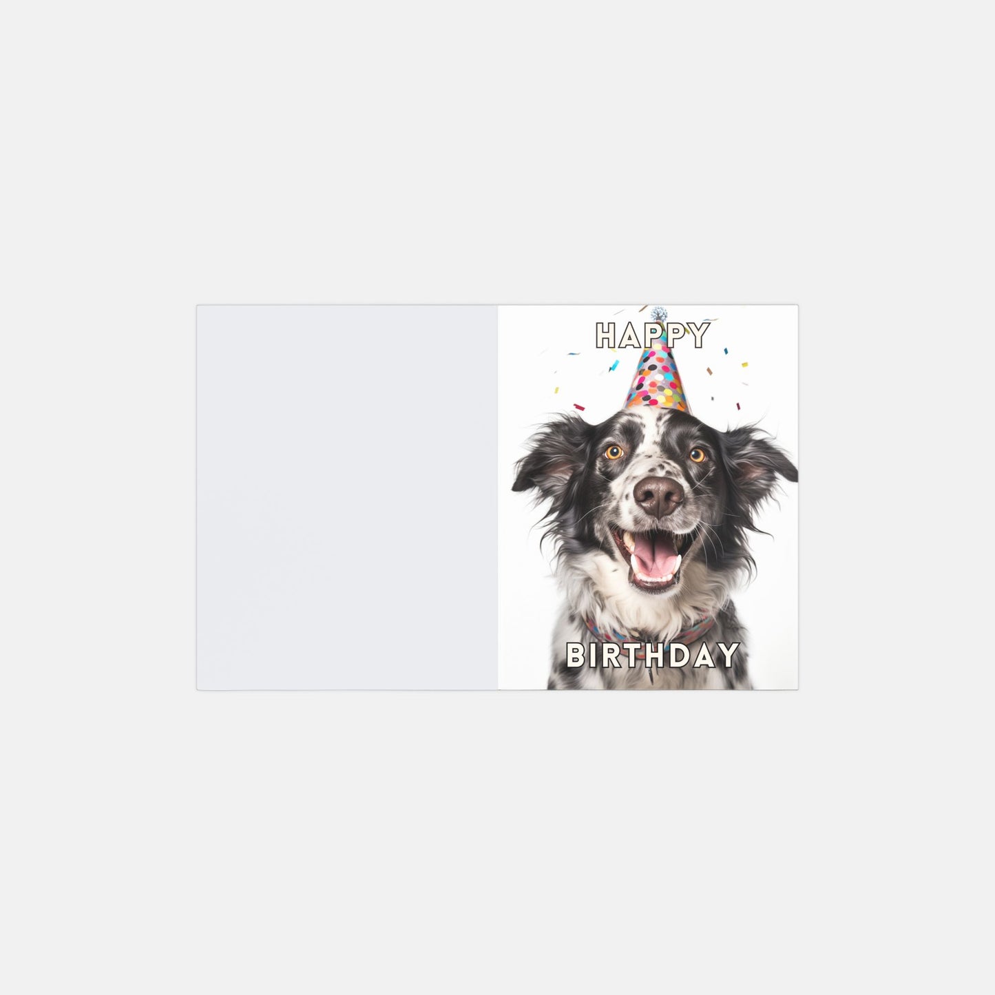 Border Collie Birthday Cards - 10 pack