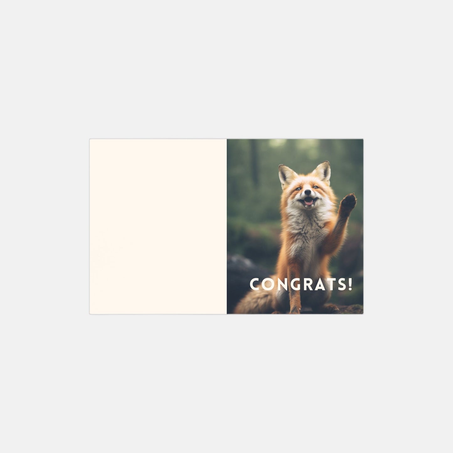 Red Fox Congratulations Cards - 10 pack