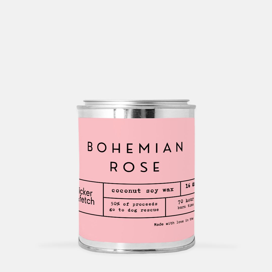 Bohemian Rose | Coconut Soy Candle Paint Can (Hand Poured 16 oz.)